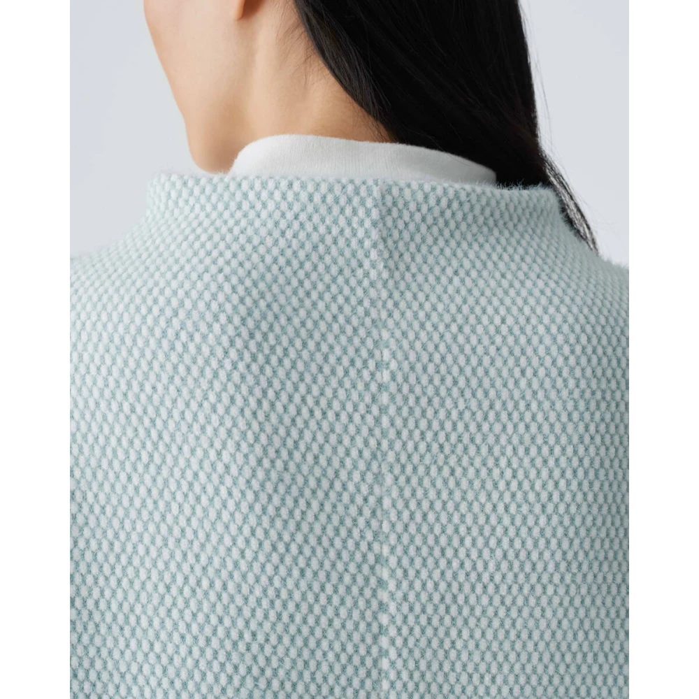 Opus Stijlvolle Sweatshirt met Gofir Detail Blue Dames