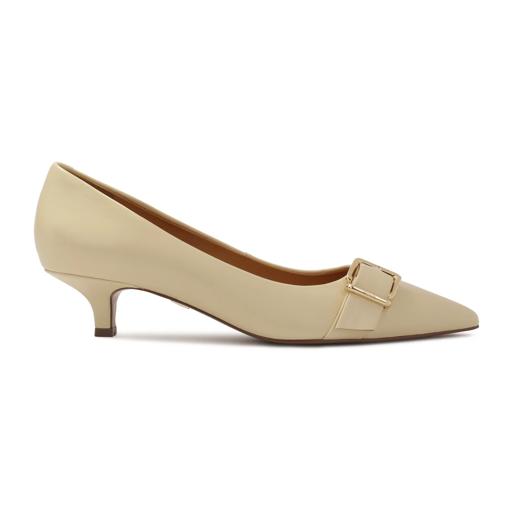 Kazar Lage leren pumps met gesp