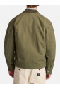 veste-en-coton-vert-avec-col-en-velours