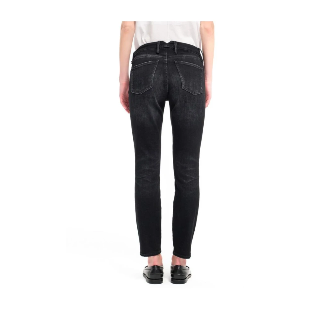 Cycle Vintage Skinny Jeans Zwart Enkel Lengte Black Dames