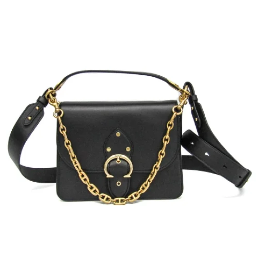 Coach Pre-owned Leather handbags Black Dames