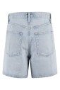 blue-v-waist-shorts-with-pockets