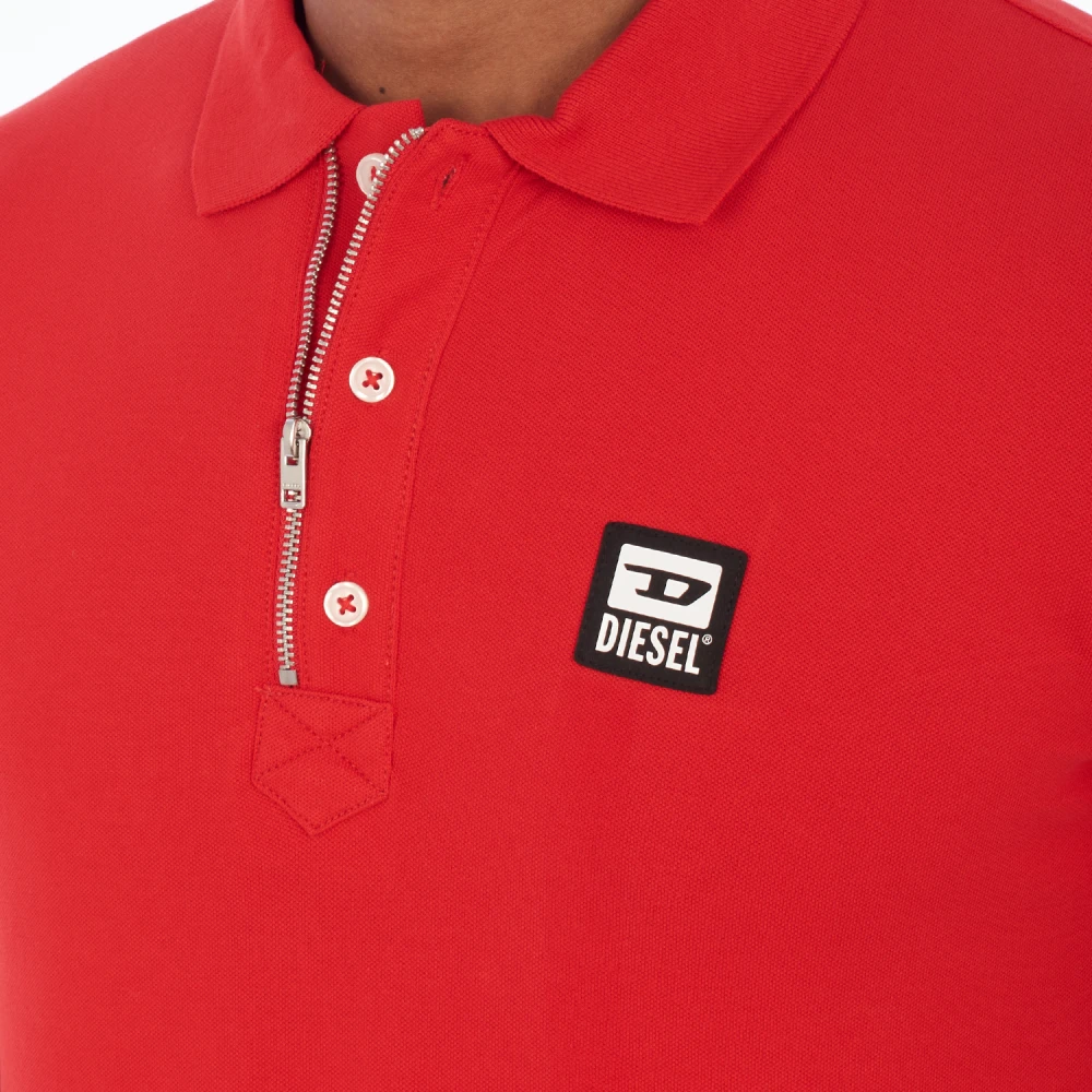 Diesel Polo met korte mouwen Red Heren