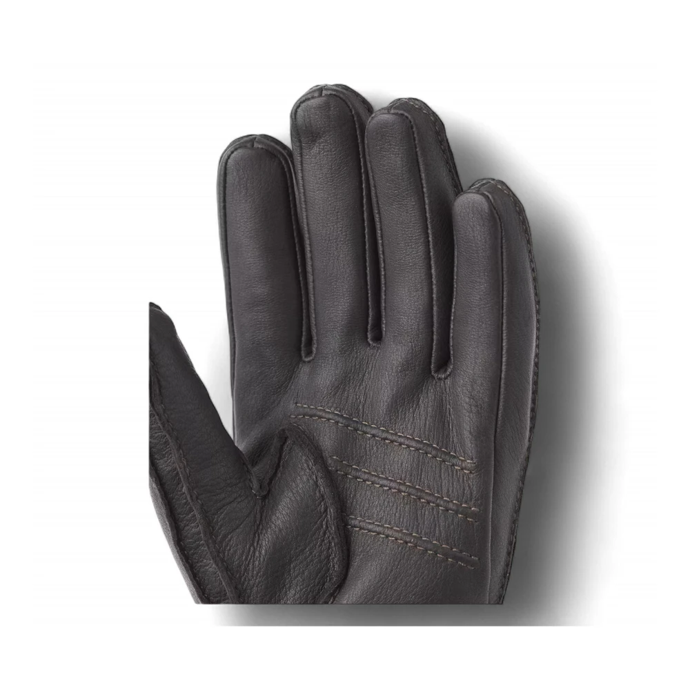 Hestra Deerskin Primaloft Rib Handschoenen Donkerbruin Brown Heren