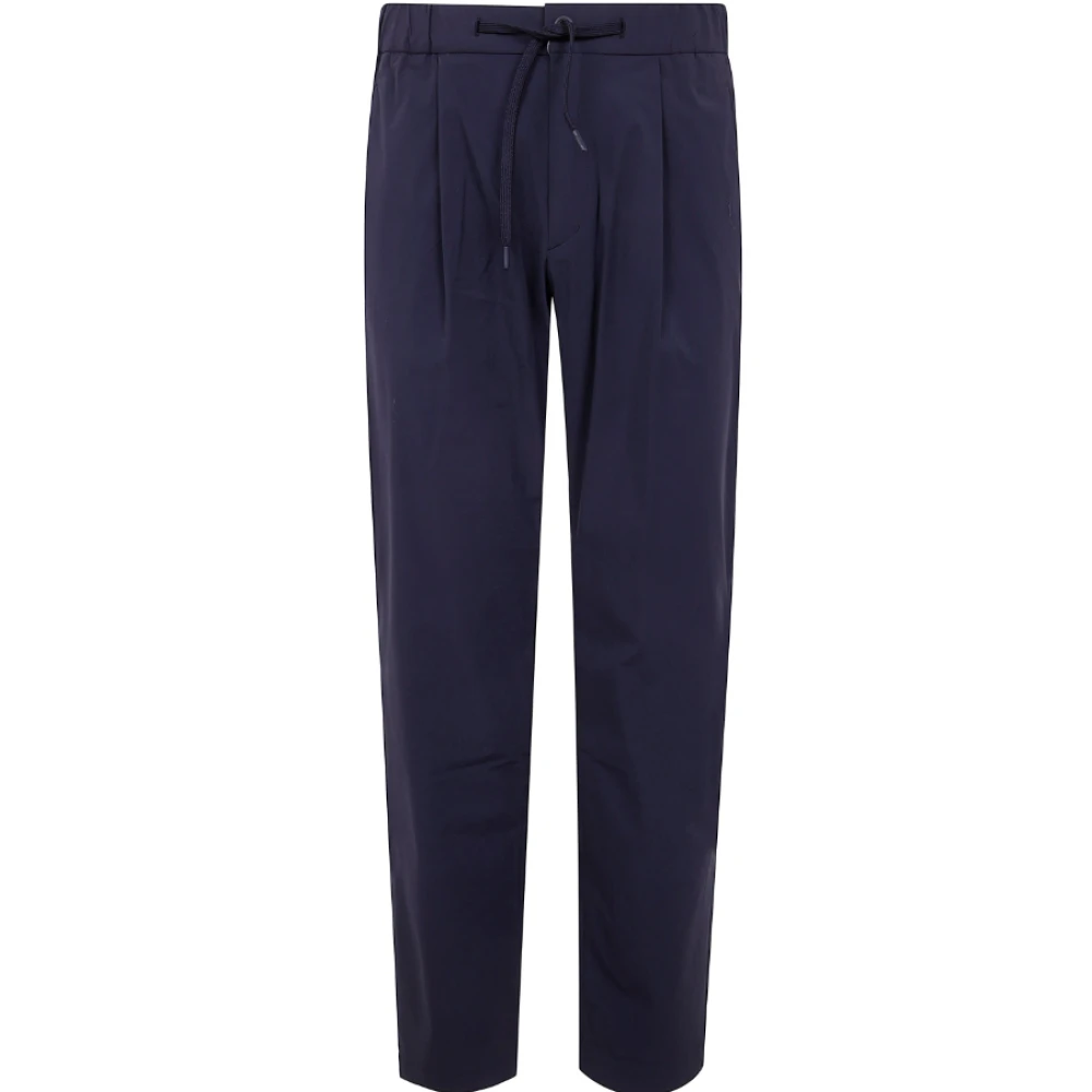 Herno Blauwe Straight Cut Broek Blue Heren