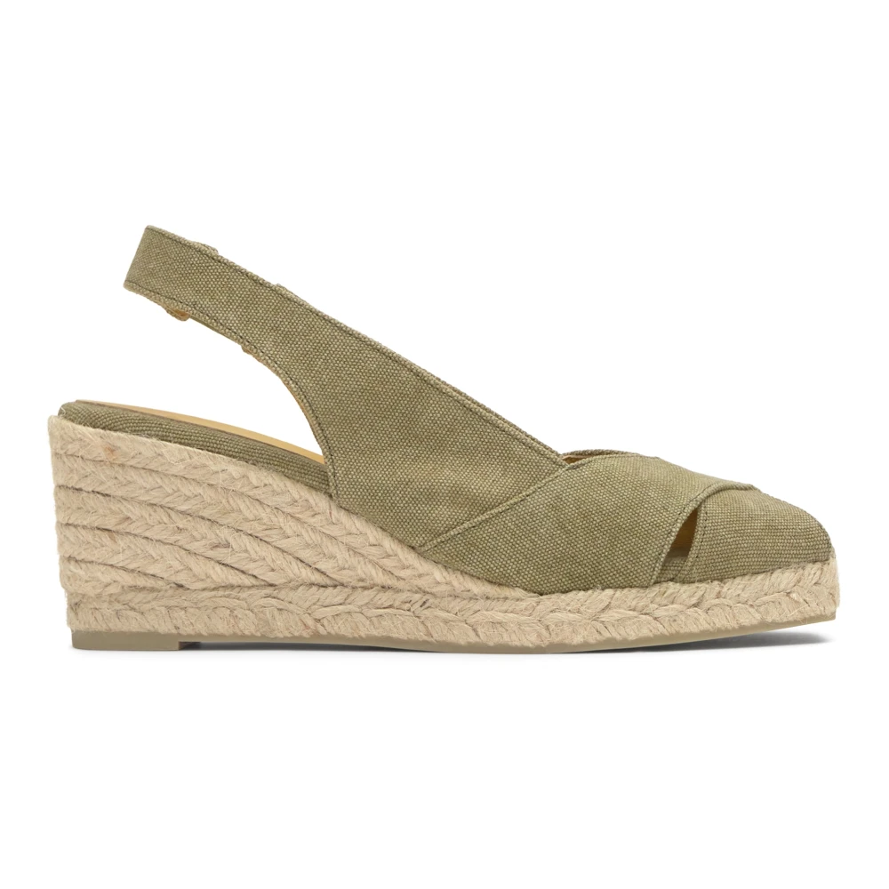 Castañer Women's Green Diana Espadrille Wedge - Wedges - 5 Uk - Shoes