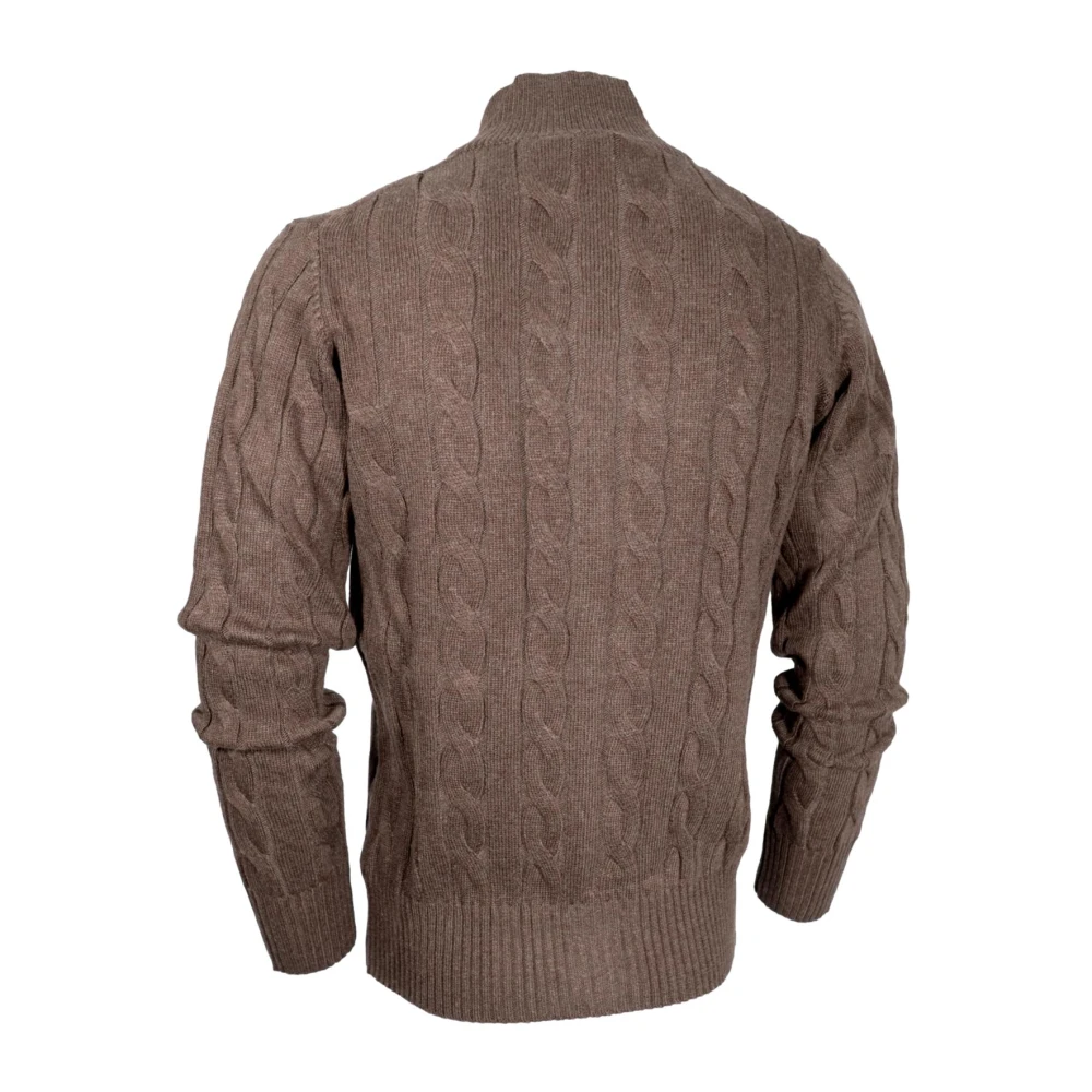 Cashmere Company Bruine Cashmere en Wol Vest Brown Heren