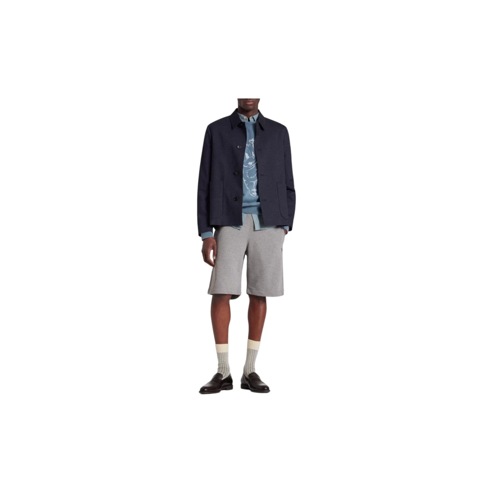 Paul Smith Blauwe Bunny Print Sweatshirt Blue Heren