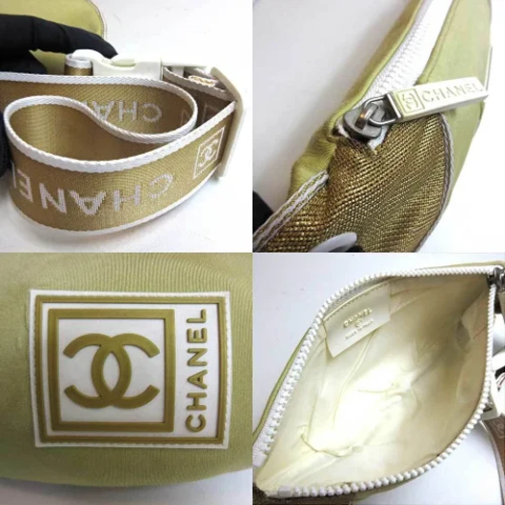 Chanel Vintage Pre-owned Fabric chanel-bags Green Dames