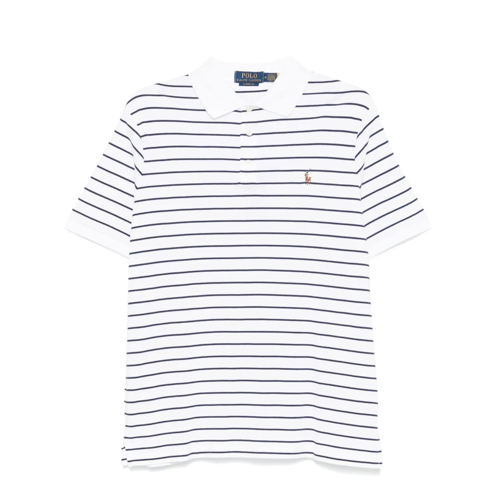 Polo Ralph Lauren Avslappnad kortärmad polotröja vit White, Herr