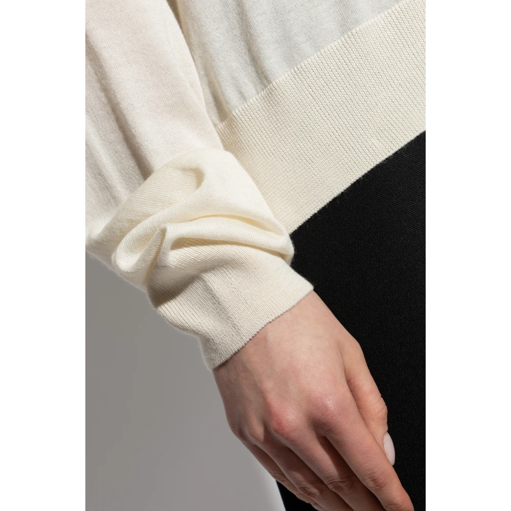 Jil Sander Trui met zijsplitten Beige Dames
