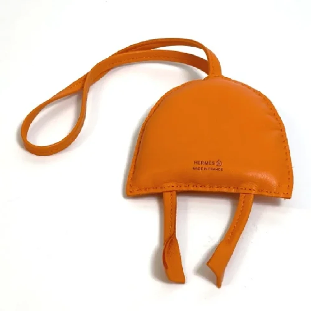 Hermès Vintage Pre-owned Leather key-holders Orange Dames