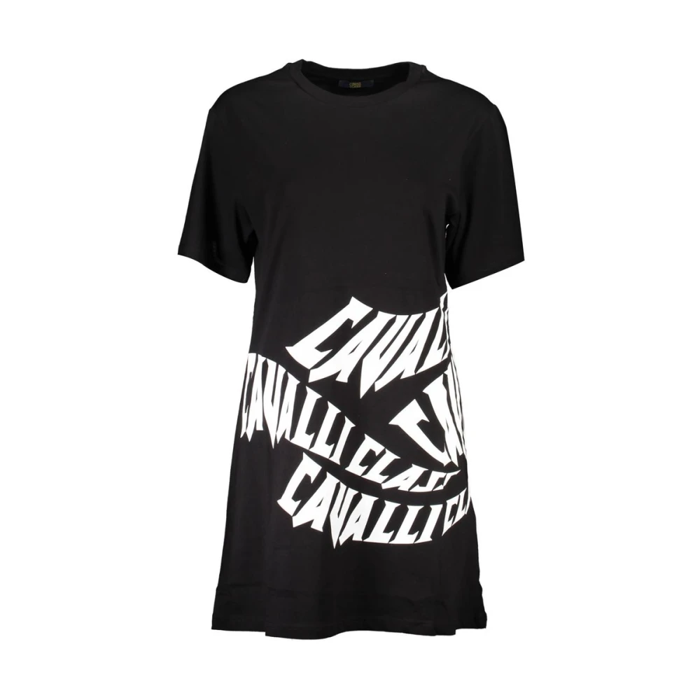 Cavalli Class Svart Bomull Damklänning