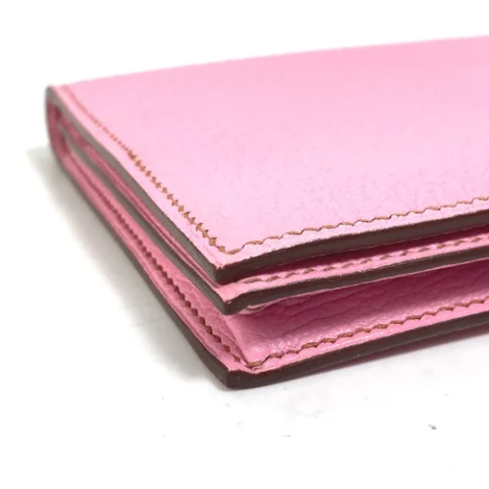 Hermès Vintage Pre-owned Leather wallets Pink Dames