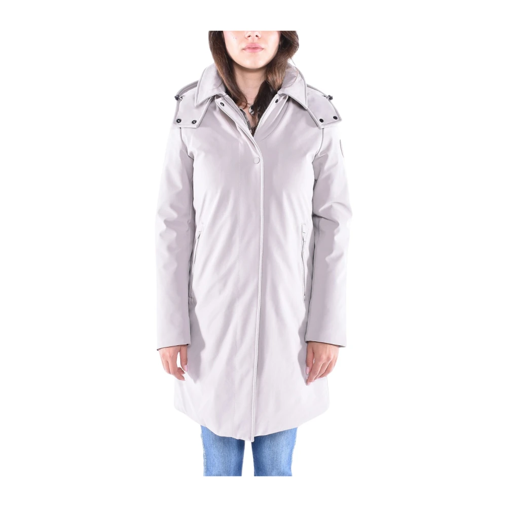 Woolrich Women's White Parkas, M, Chevron Down Parka Jacket