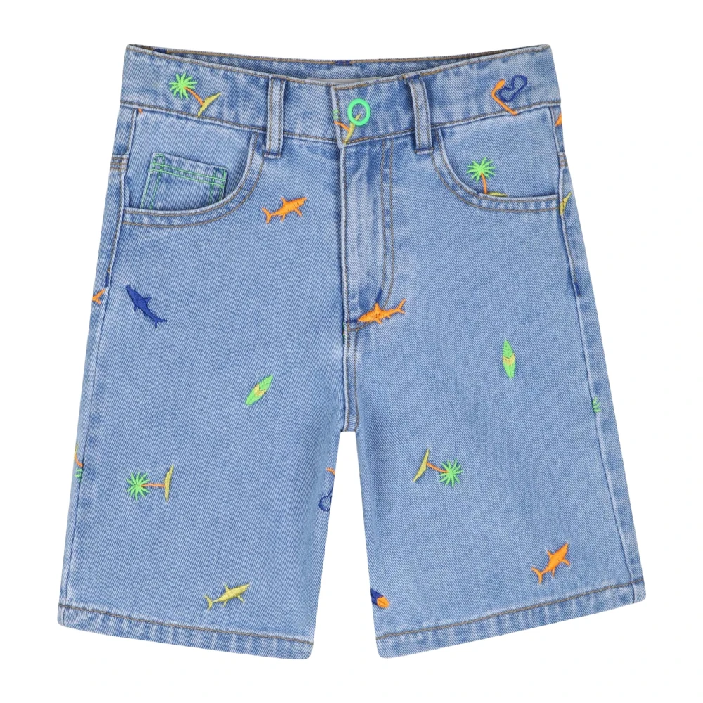 Billieblush Unisex Kids Blue Denim Shorts