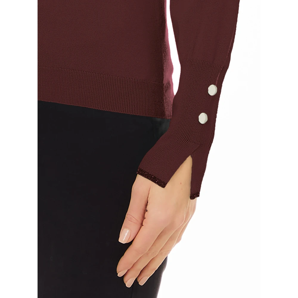 Liu Jo Bordeaux Coltrui Trui Red Dames