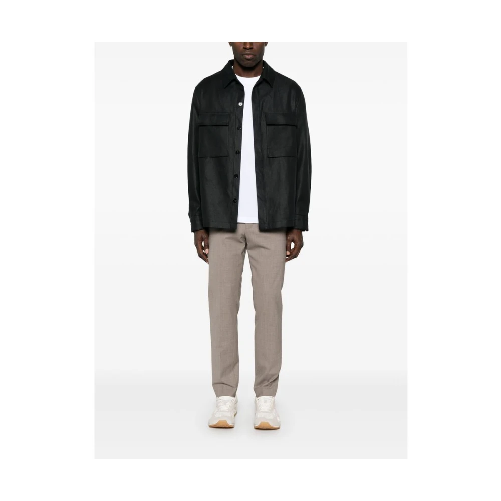 Pt01 Beige Broek met Verborgen Knoop Beige Heren