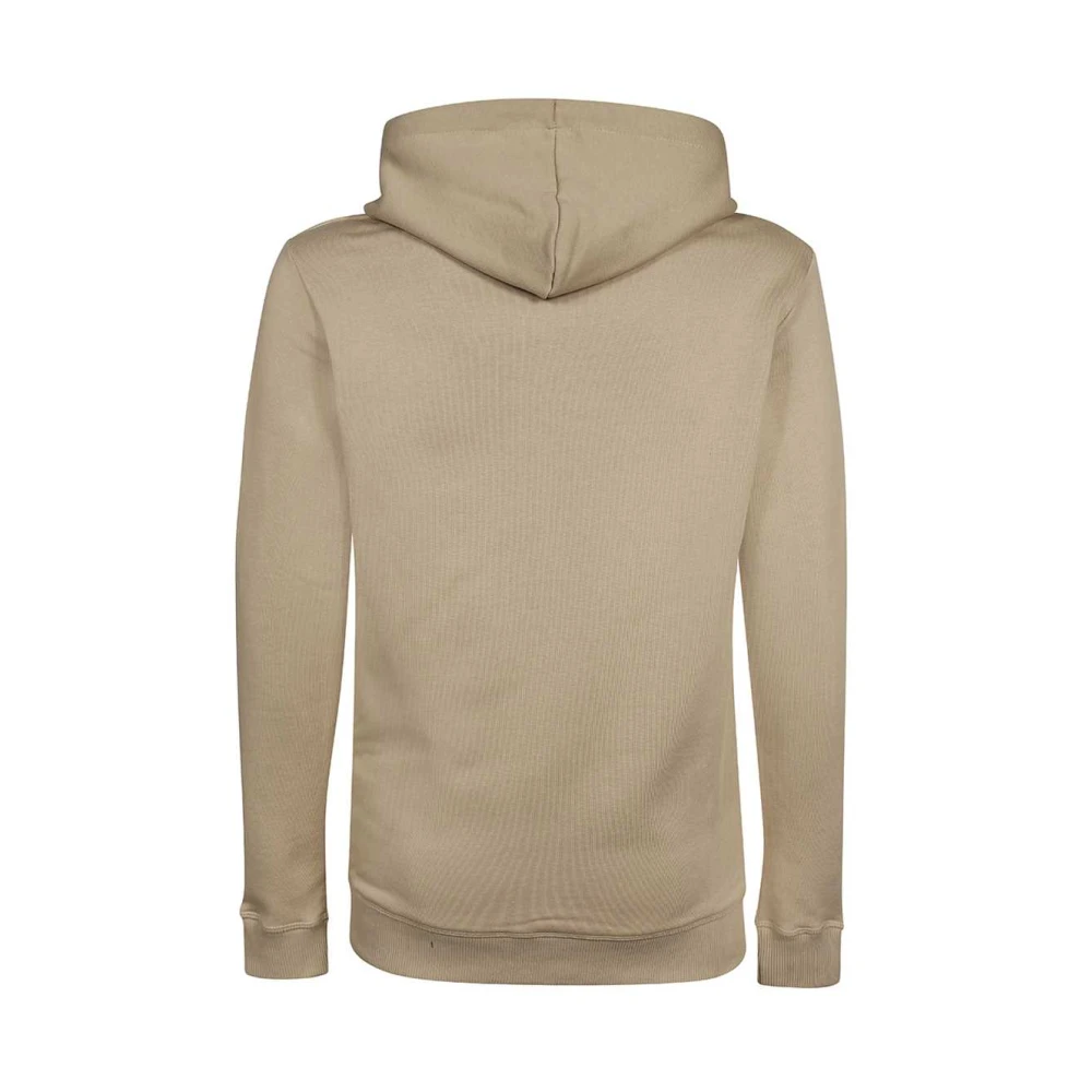 Les Deux Katoenen Hoodie met Logo Detail Beige Heren