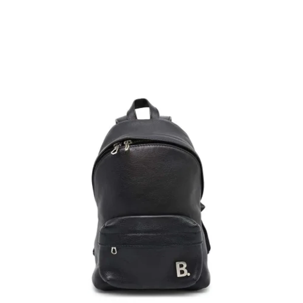 Balenciaga Vintage Pre-owned Leather backpacks Black Dames