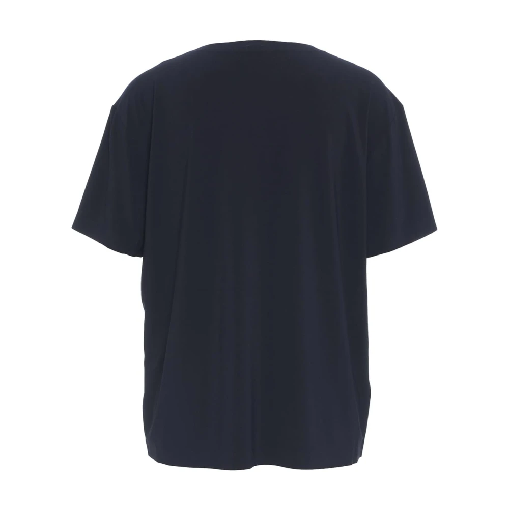 Norma Kamali Blauwe Boxy T-shirt Dameskleding Blue Dames