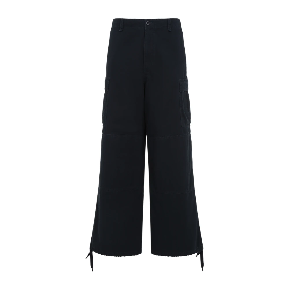 Balenciaga Blauwe Katoenen Broek Moderne Stijl Blue Heren