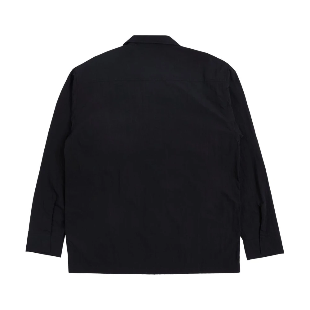 Pleasures Zwarte Nylon Overshirt met Logodetail Black Heren
