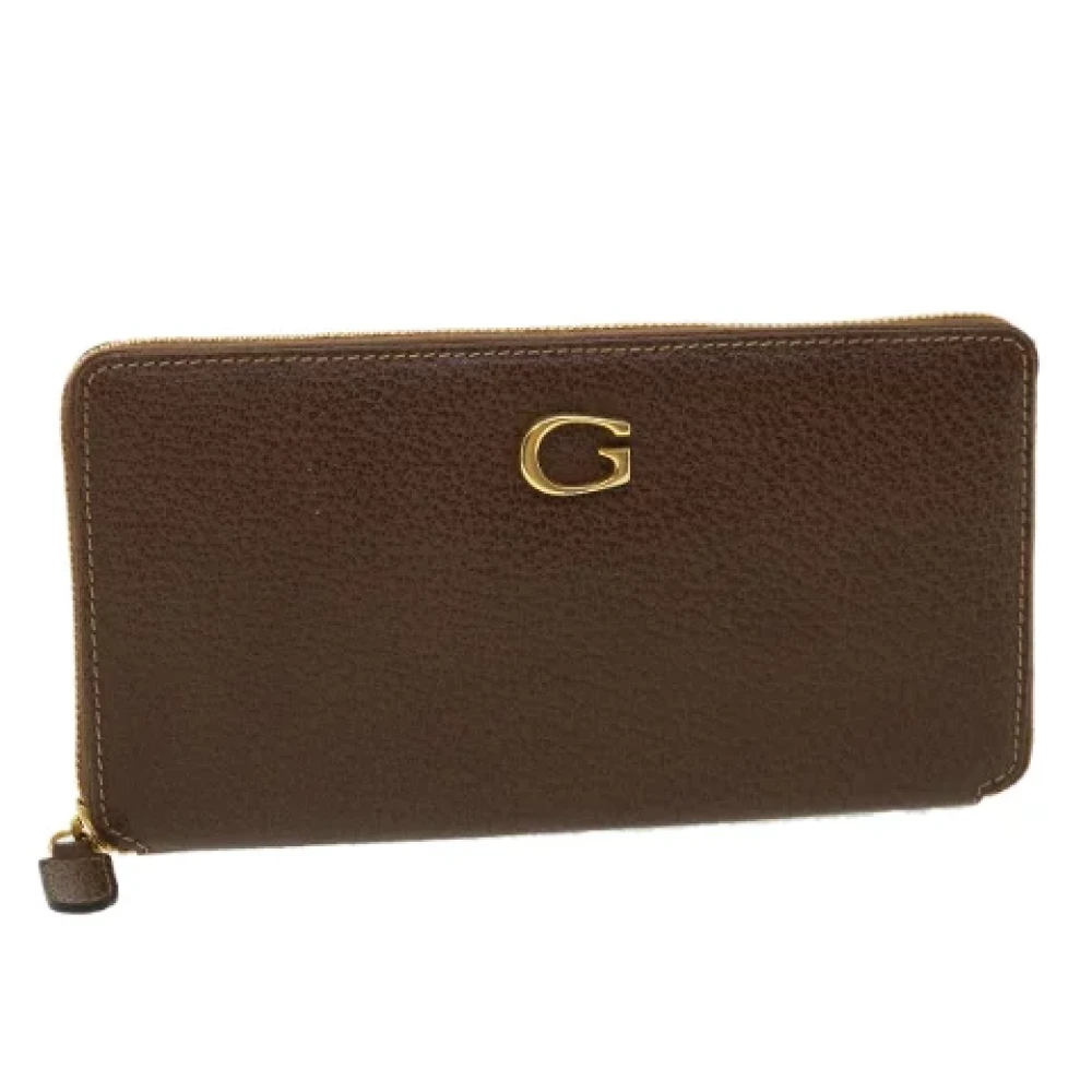 Gucci Vintage Pre-owned Leather wallets Brown Dames