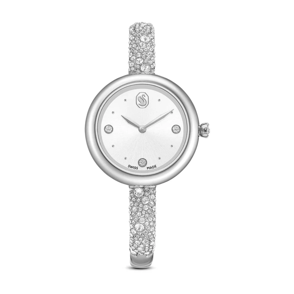 Swarovski Sublima Bangle Uhr, Schweizer Produktion, Metallarmband, Edelstahl Silberfarben - Bild 3