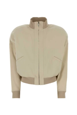 Silk Poplin Zip Jacket