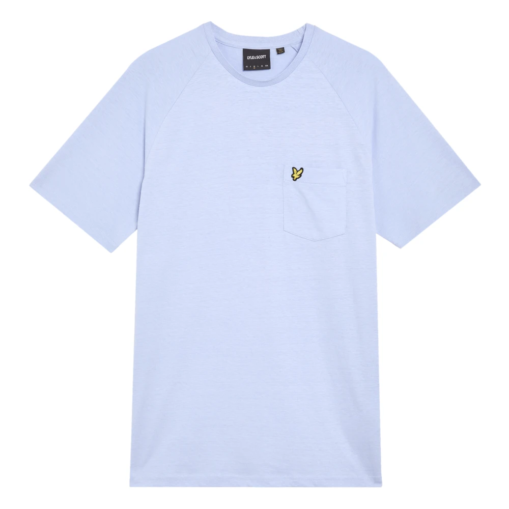 Lyle & Scott SS T-shirts Linnen Blend Raglan T-shirt Blue Heren