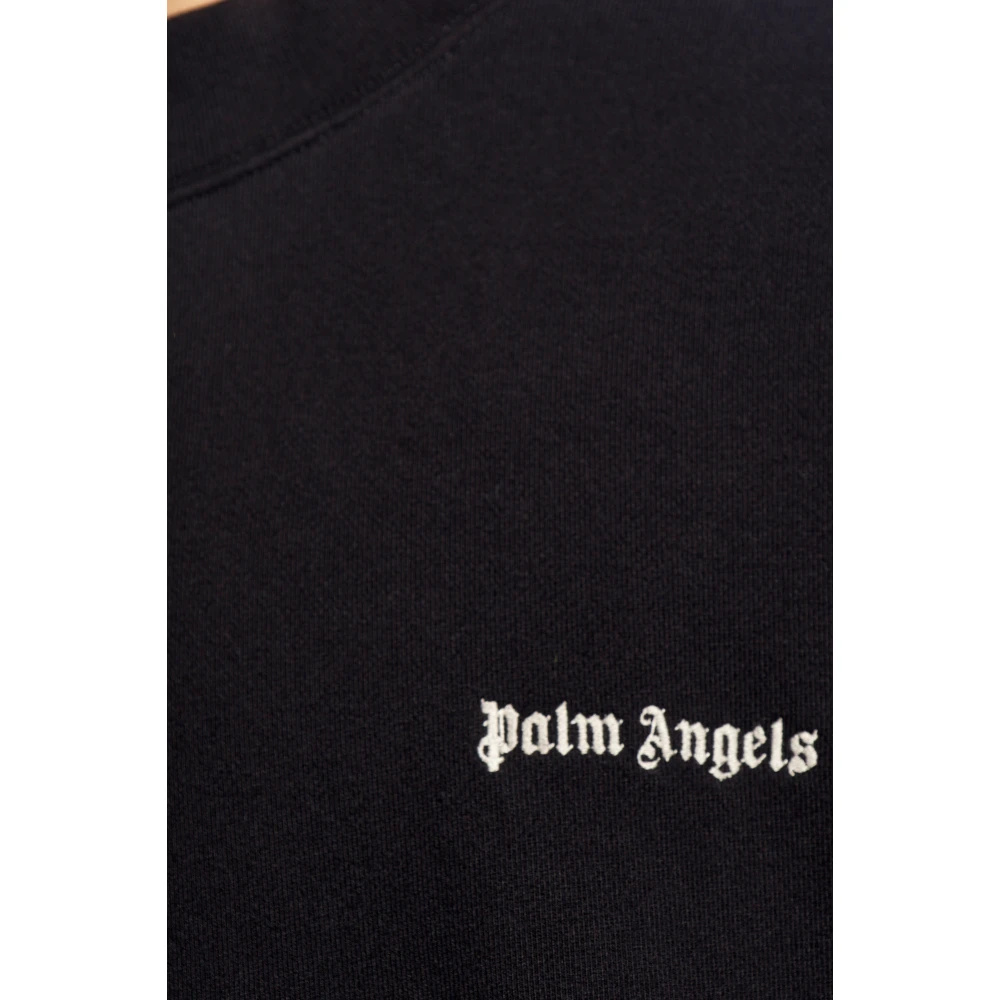Palm Angels Sweatshirt met logo Black Heren