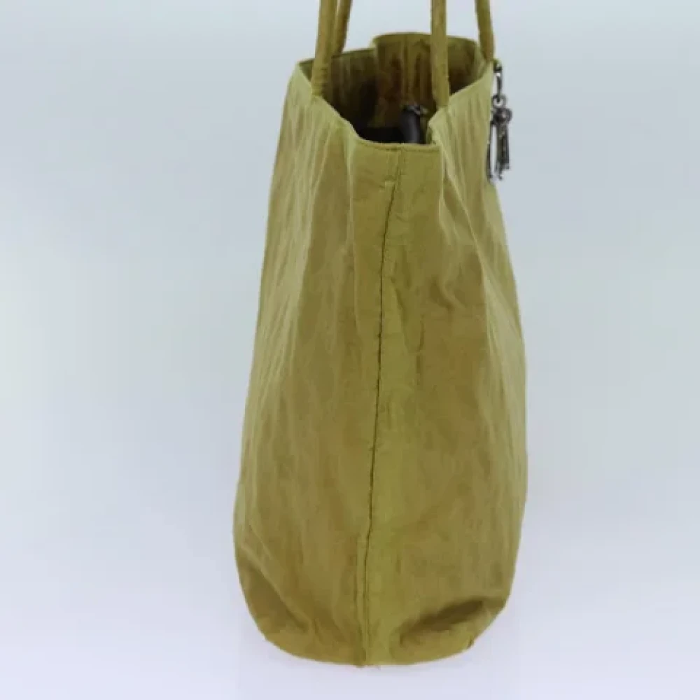 Dior Vintage Pre-owned Nylon totes Yellow Dames