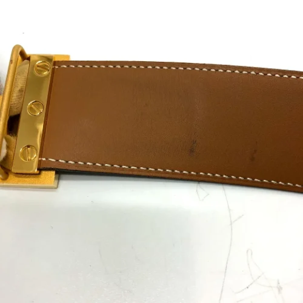 Hermès Vintage Pre-owned Leather belts Blue Heren