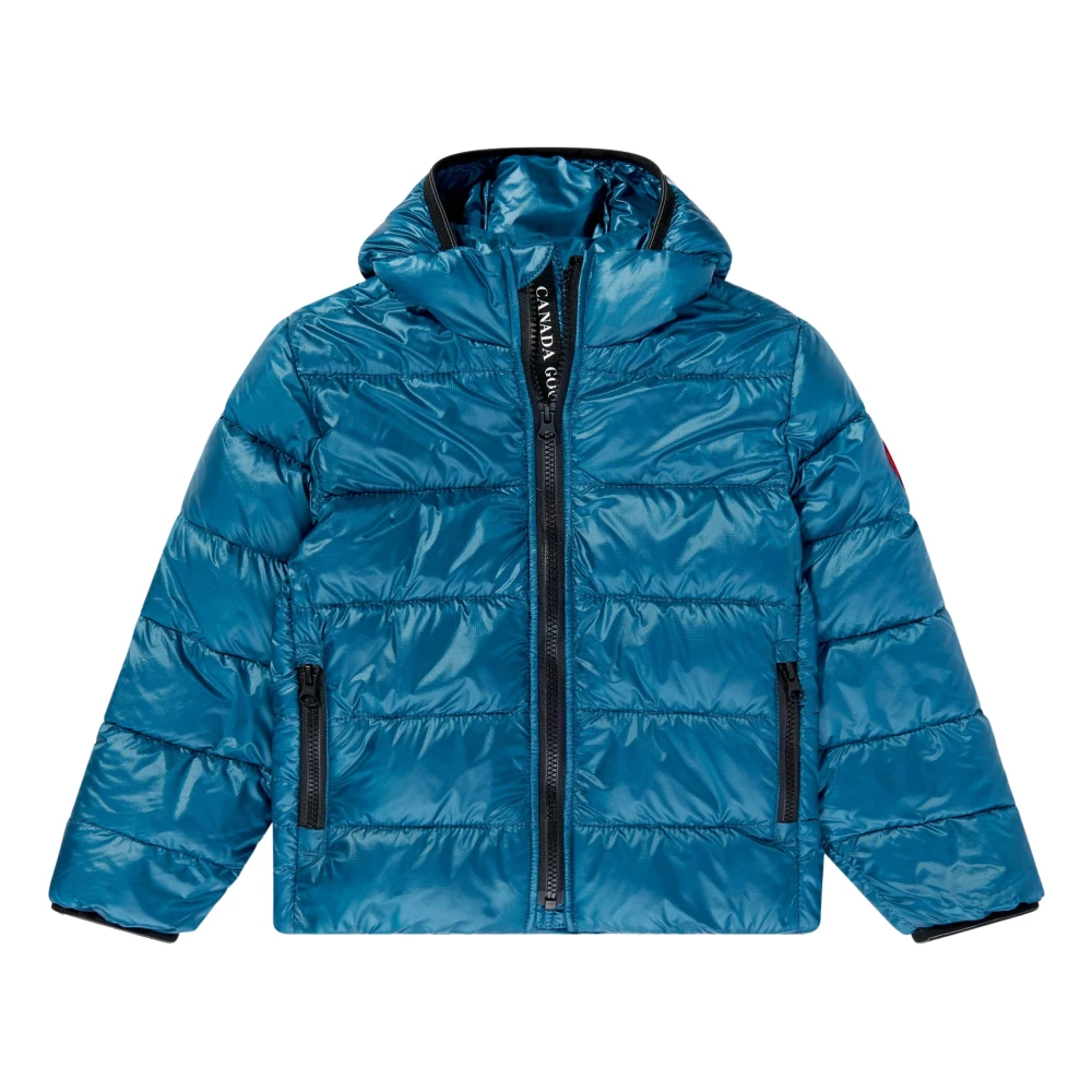 Canada Goose Men's Blue Crofton Down Hooded Jacket
