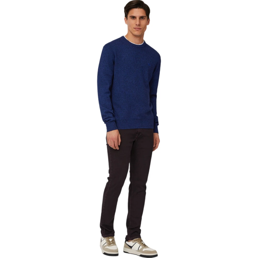 Harmont & Blaine Ronde Hals Trui Blue Heren