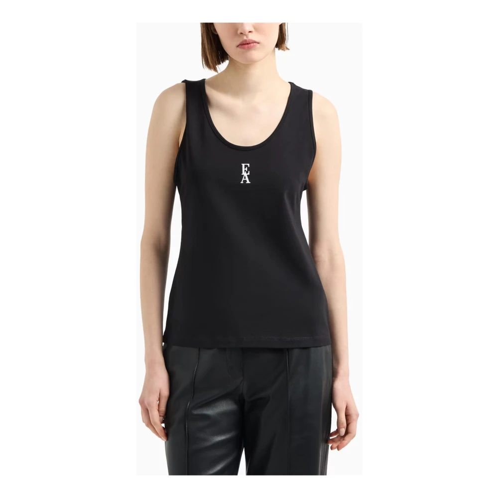 Emporio Armani Zwarte Top voor Stijlvolle Look Black Dames