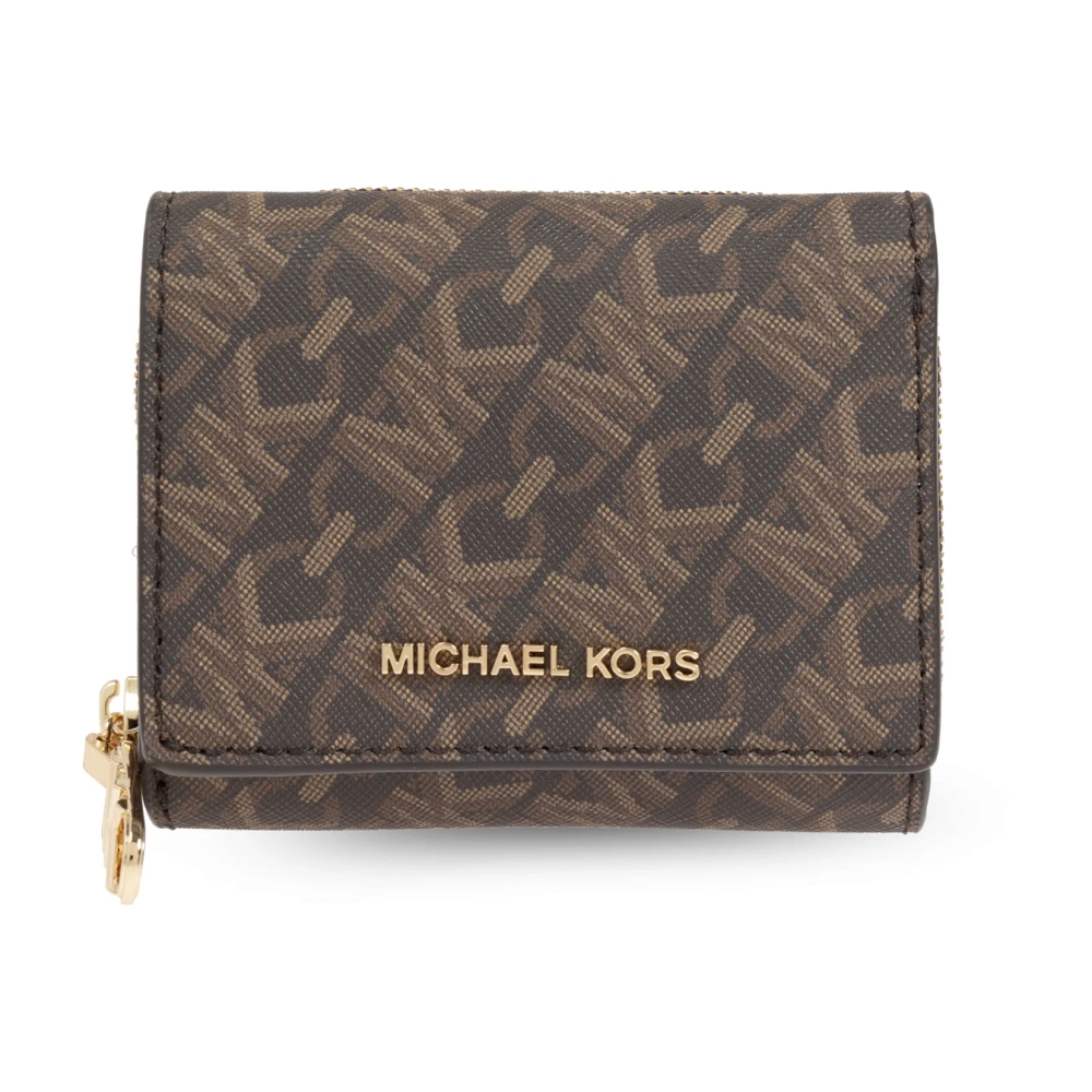 Michael Kors Empire Logo Mini Portemonnee Brown Dames