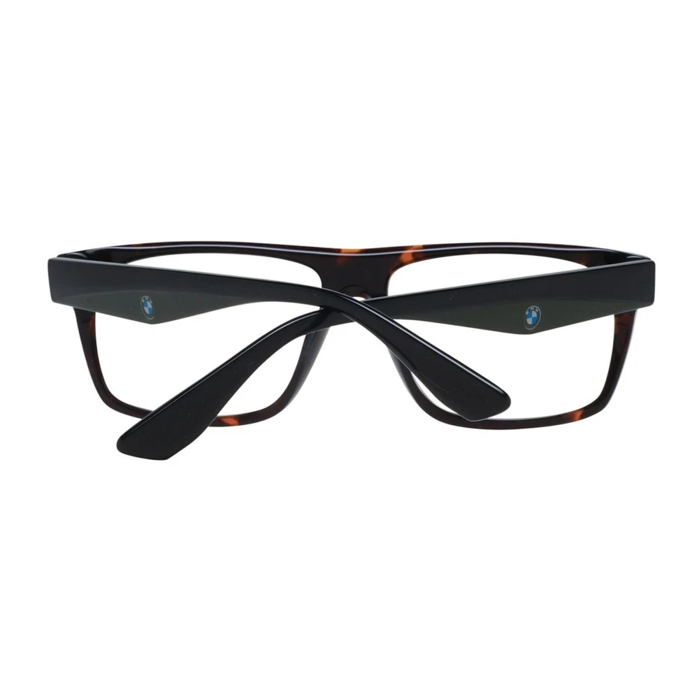 BMW Stijlvolle Tortoise Rechthoekige Brilmonturen Brown Heren