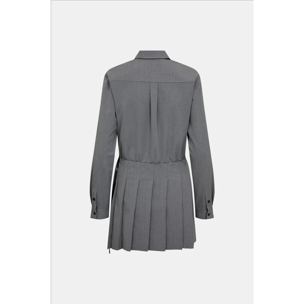 Designers Remix Tijdloze Plooi Jurk Gray Dames