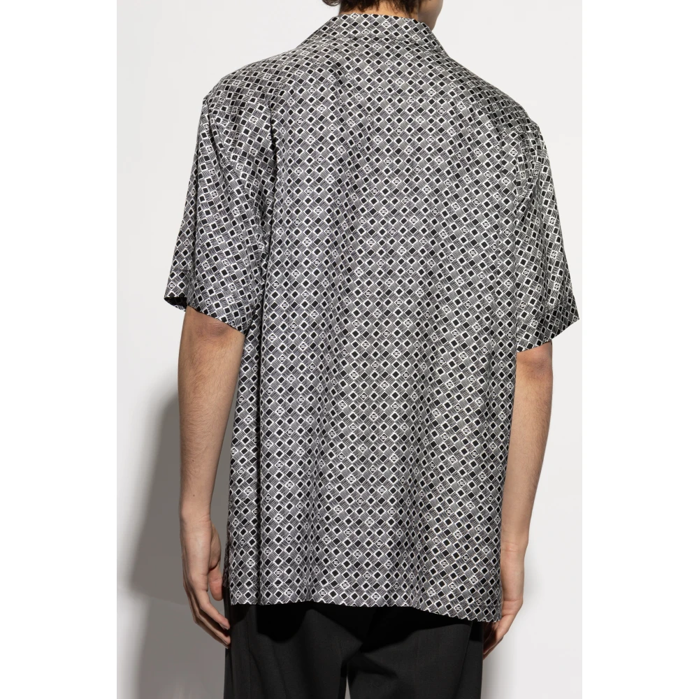 Dolce & Gabbana Zijden overhemd met zak Black Heren