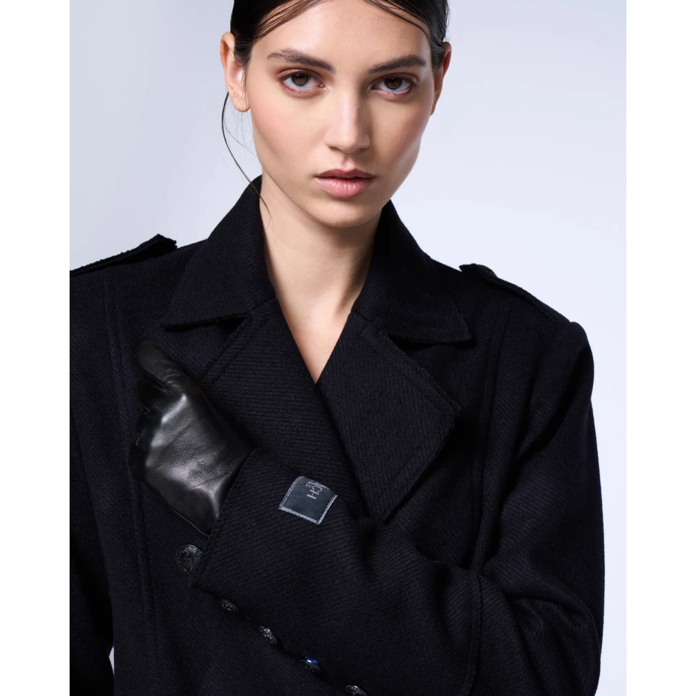 Silvian Heach Dubbelbreasted jas Black Dames