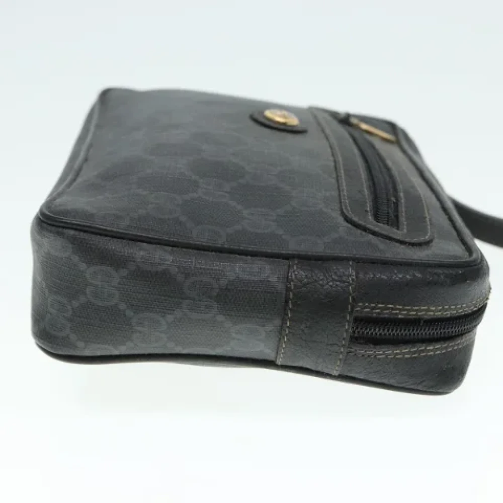 Gucci Vintage Pre-owned Leather clutches Black Dames