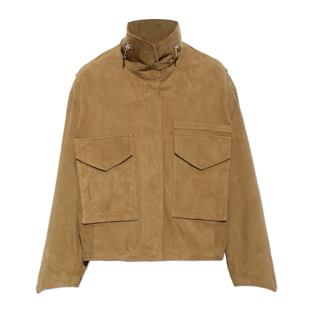 Allsaints - Suede Jacket Clay - Jackets - Damen - Grün - S - Bild 3