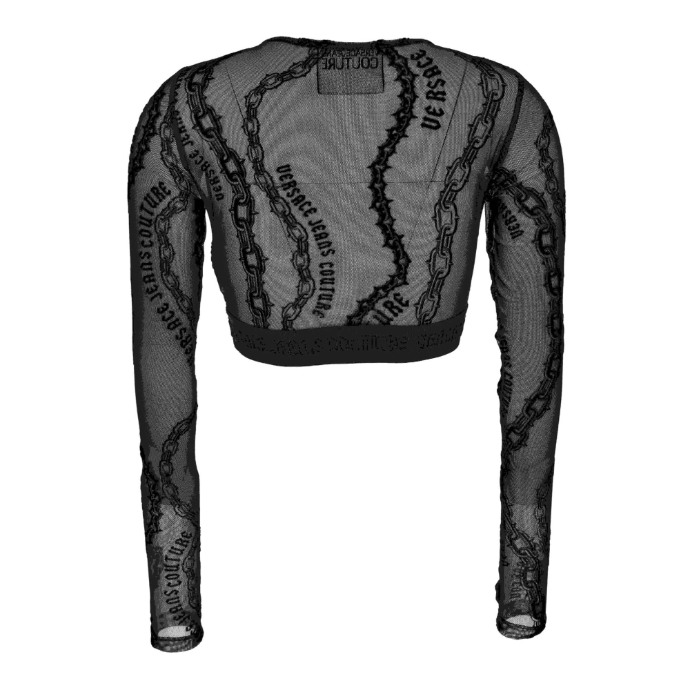 Versace Jeans Couture T-shirts en Polos Black Dames