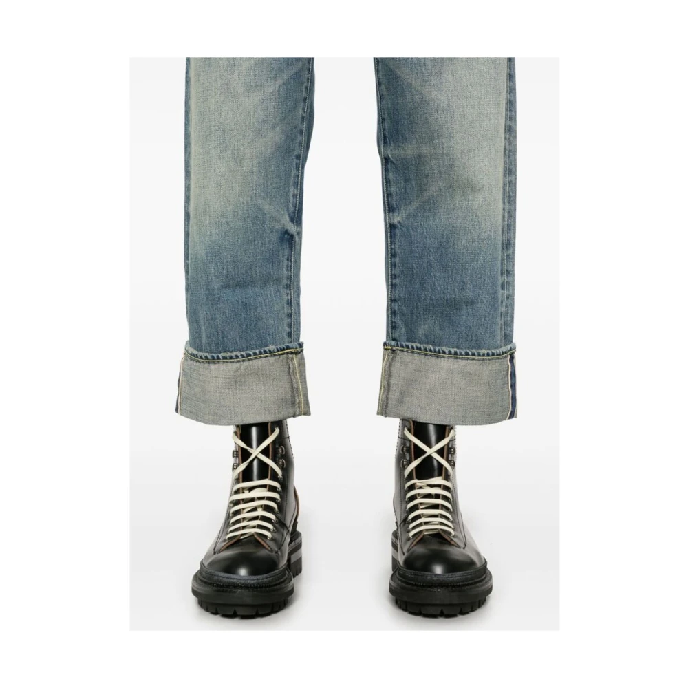 R13 Blauwe stonewashed denim jeans Blue Heren
