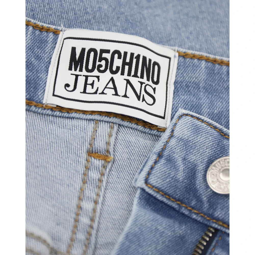 Moschino Klassieke Blauwe Stretch Katoen Jeans Blue Dames