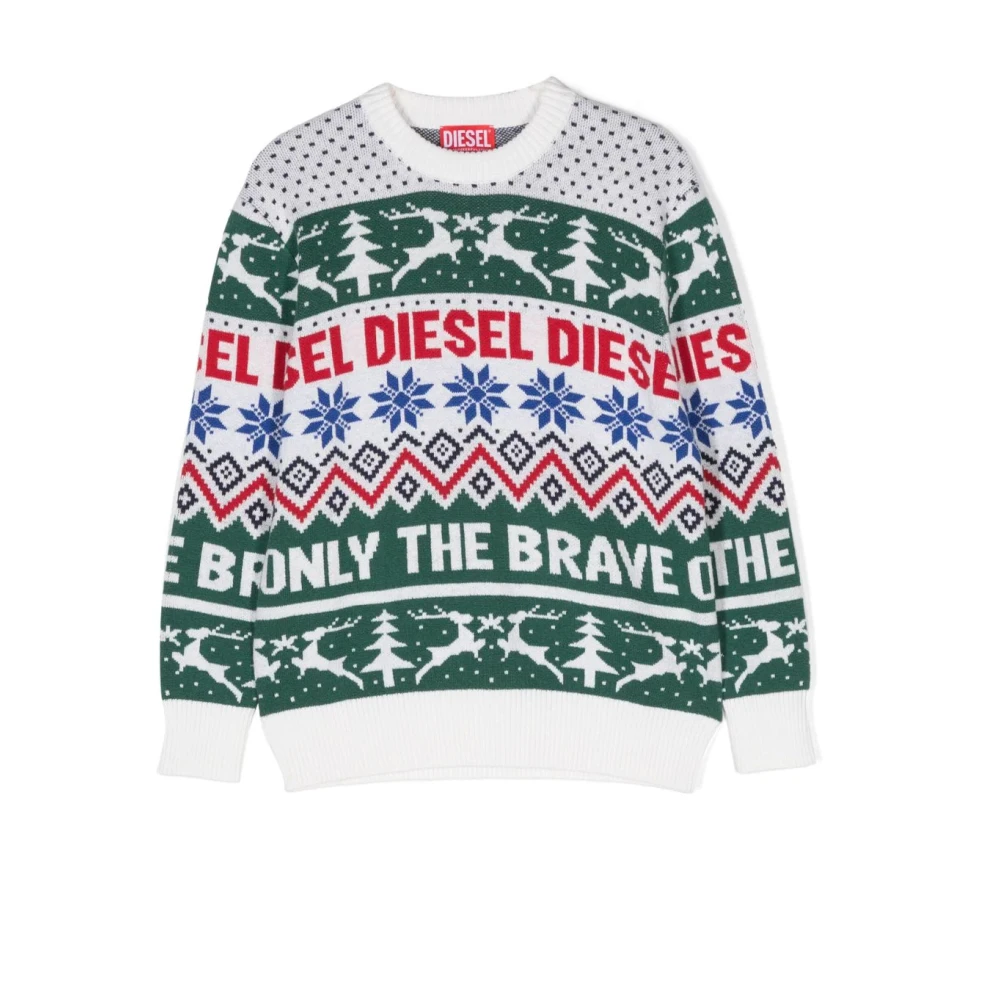 Diesel Boys Multicolor Kids Knitwear, 6 Y, Festive Knitwear