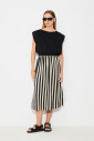 jupe-rayee-taille-elastique-viscose