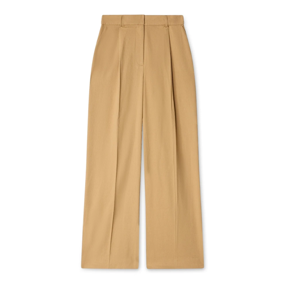 Motivi Femme Beige Pantalons, Taille: 36 Fr Pantalon Ample Plissé Fluide